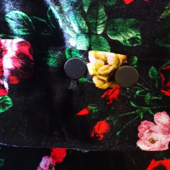 L'AGENCE NWT Chamberlain Velvet Blazer Black Vintage Rose Satin Lapels Size 6 - Picture 4 of 14